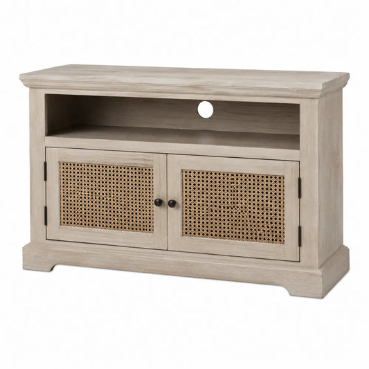 Wood and Rattan TV Stand 120cm