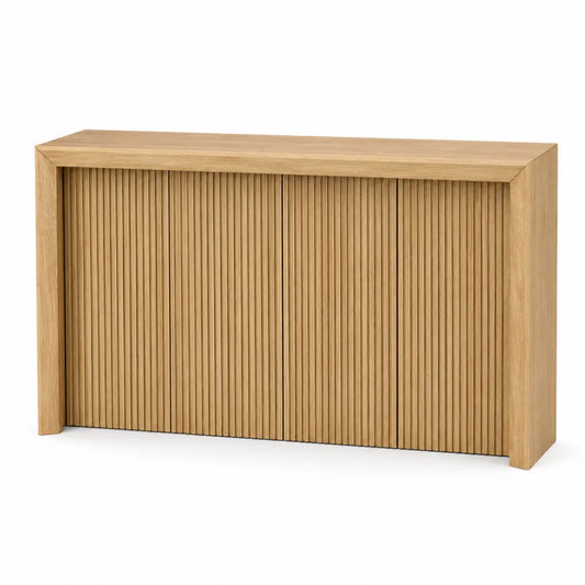 Wood Console Table Rectangular Oak 120x35x80 cm